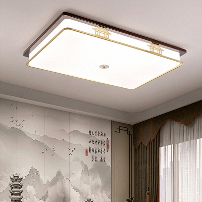 铜木吸顶灯